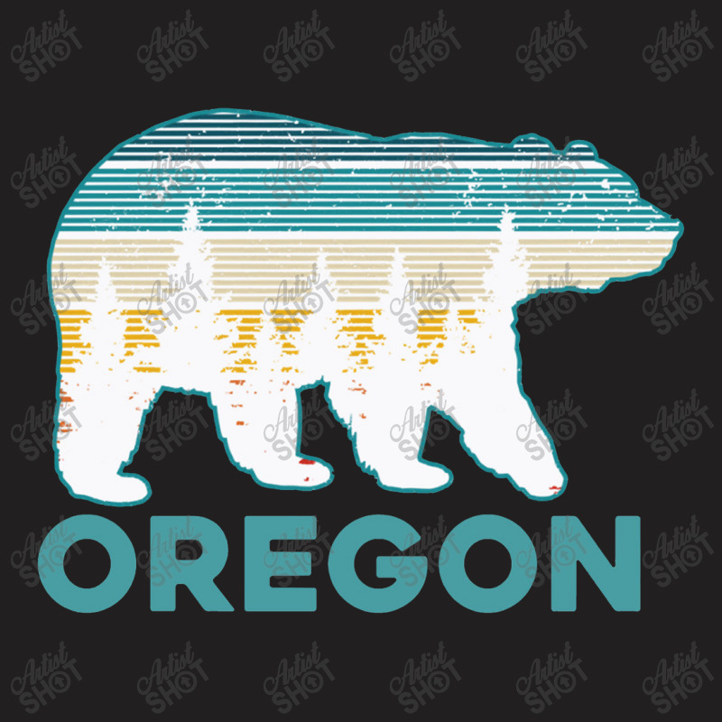 Oregon Vintage Grizzly Bear Nature Hiking Souvenir Gift T-shirt | Artistshot