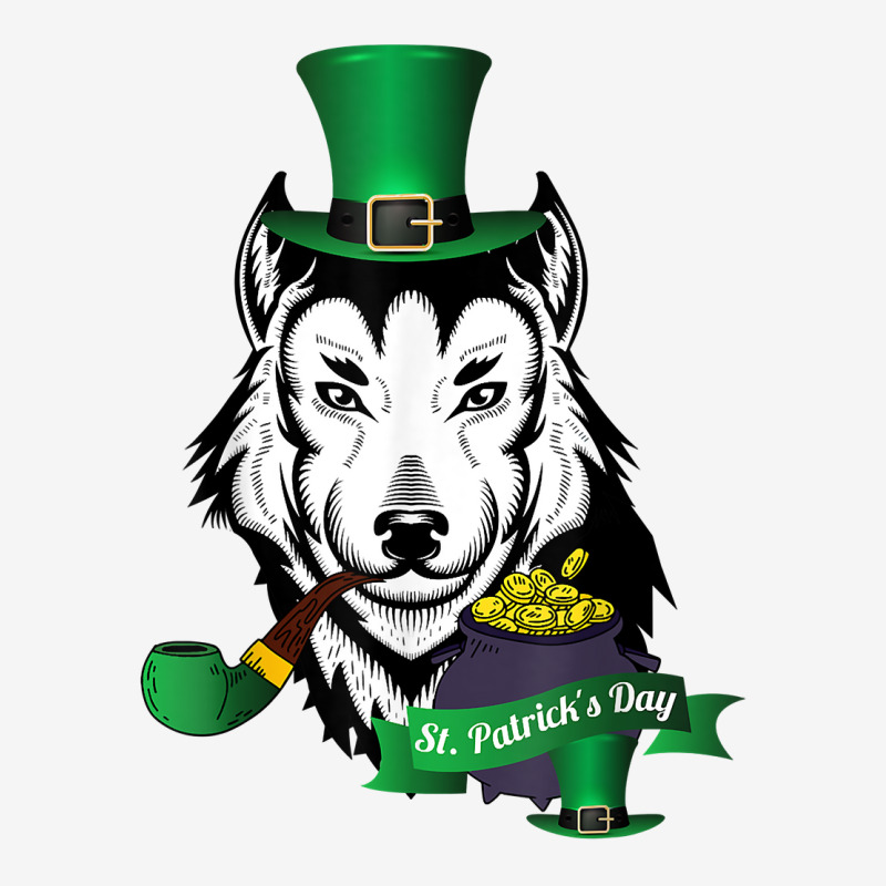 Leprechaun Hat Smoking Pipe Funny Wolf St Patricks Day Party T Shirt Camper Cup | Artistshot