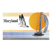 Maryland Vintage Sailing Sailboat Sail Boat Beach Retro T Shirt Toddler T-shirt | Artistshot