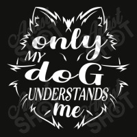 Only Dog Can Understand Me Scorecard Crop Tee | Artistshot