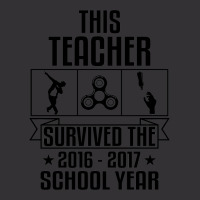 This Teacher Survived The 2016 2017 School Yea Vintage Short | Artistshot