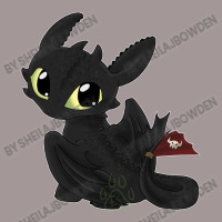 Cute Fury Night Dragon Black Vintage Hoodie | Artistshot