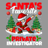 Xmas Dabbing Santa's Favorite Private Investigator Christmas T Shirt Women's V-neck T-shirt | Artistshot