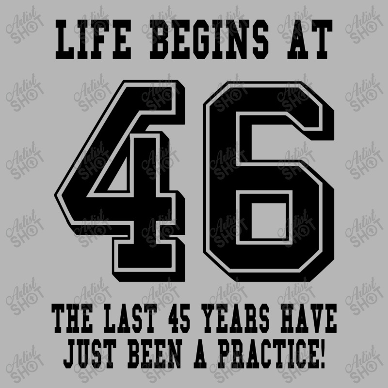 46th Birthday Life Begins At 46 Hoodie & Jogger Set | Artistshot