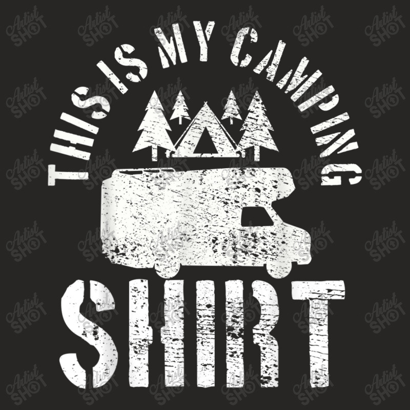 Camping Trailer Camper Van Mobile Home Caravan Motorhome Ladies Fitted T-Shirt by cecil1502 | Artistshot