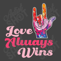 Asl Love Always Wins Vintage T-shirt | Artistshot