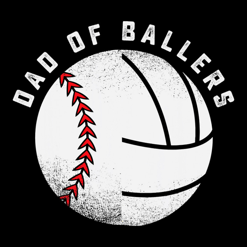 Dad Of Ballers Father Son Volleyball Baseball Player Coach T Shirt V-neck Tee | Artistshot