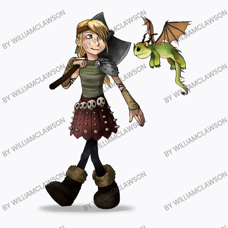 Astrid And Green Dragon T-shirt | Artistshot