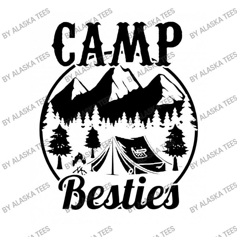 Camp Besties Black Print Baby Bodysuit by Alaska Tees | Artistshot