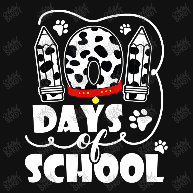 101 Days Of School Dalmatian Dog 100 Days Smarter Teachers T Shirt Baby Bibs | Artistshot