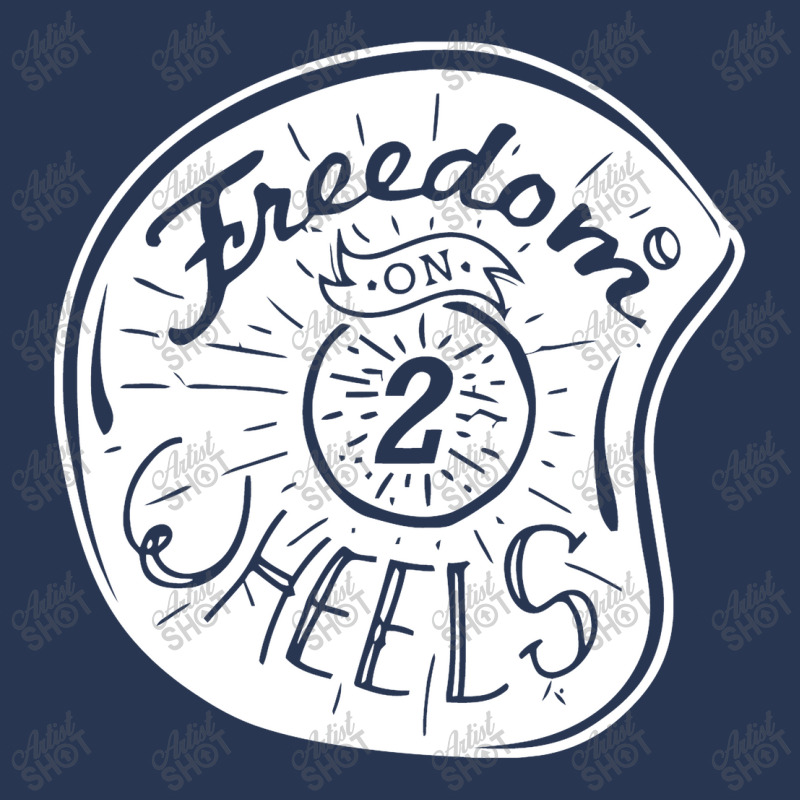 Freedom On 2 Wheels Men Denim Jacket by marceliana | Artistshot