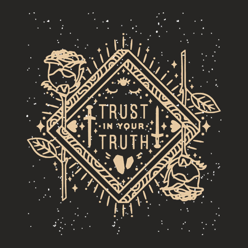 Tarot T  Shirt Trust In Your Truth Tarot Horoscope Spiritual Cosmos Un Ladies Fitted T-Shirt by cabotageevolve | Artistshot