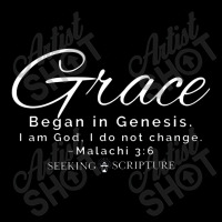 Grace Began In Genesis Script Edition Adjustable Cap | Artistshot