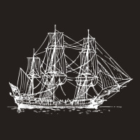 Sailing Pirate Ship Boat In The Water Hand Drawn Vessel Sail T Shirt Tank Top | Artistshot