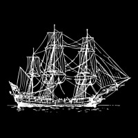 Sailing Pirate Ship Boat In The Water Hand Drawn Vessel Sail T Shirt Long Sleeve Shirts | Artistshot