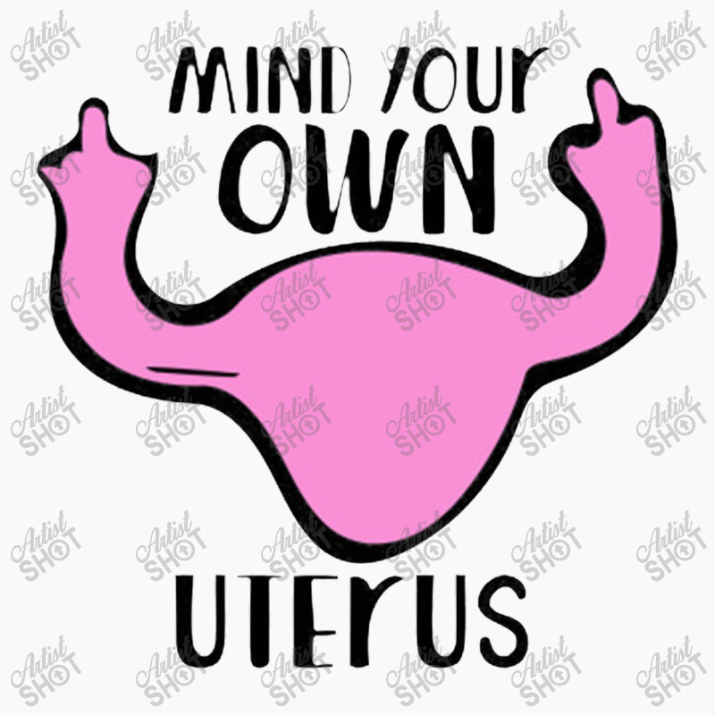 Uterus Middle Finger T-shirt | Artistshot