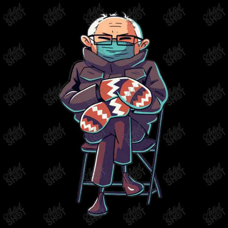 Bernie Sanders Inauguration Mittens Meme Cropped Sweater | Artistshot