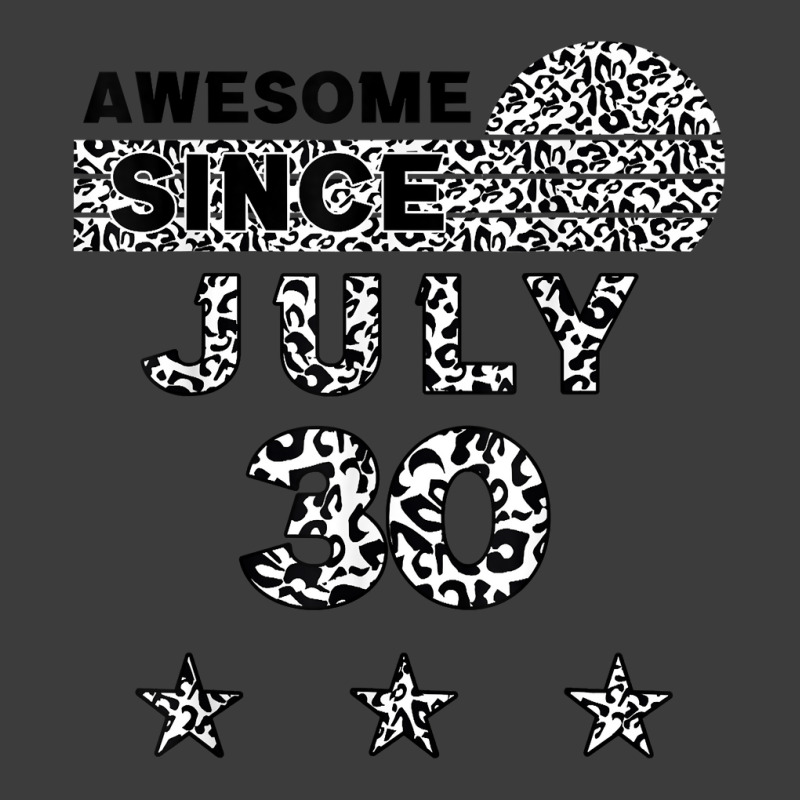 Awesome Since July 30 Leopard 30 July Birthday T Shirt Men's Polo Shirt | Artistshot