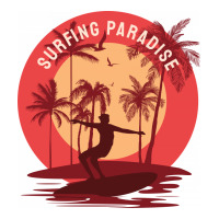 Surfing Paradise V-neck Tee | Artistshot