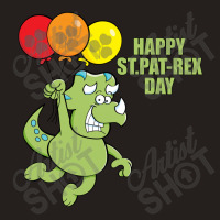 Patrick Day Flying Dinosaur With Balloon Tank Top | Artistshot