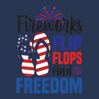 Fireworks Flip Flops And Freedom, 4th July, Plus Size Men Denim Jacket | Artistshot