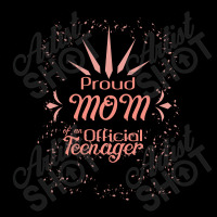 Proud Mom Of Official Teenager Cropped Sweater | Artistshot