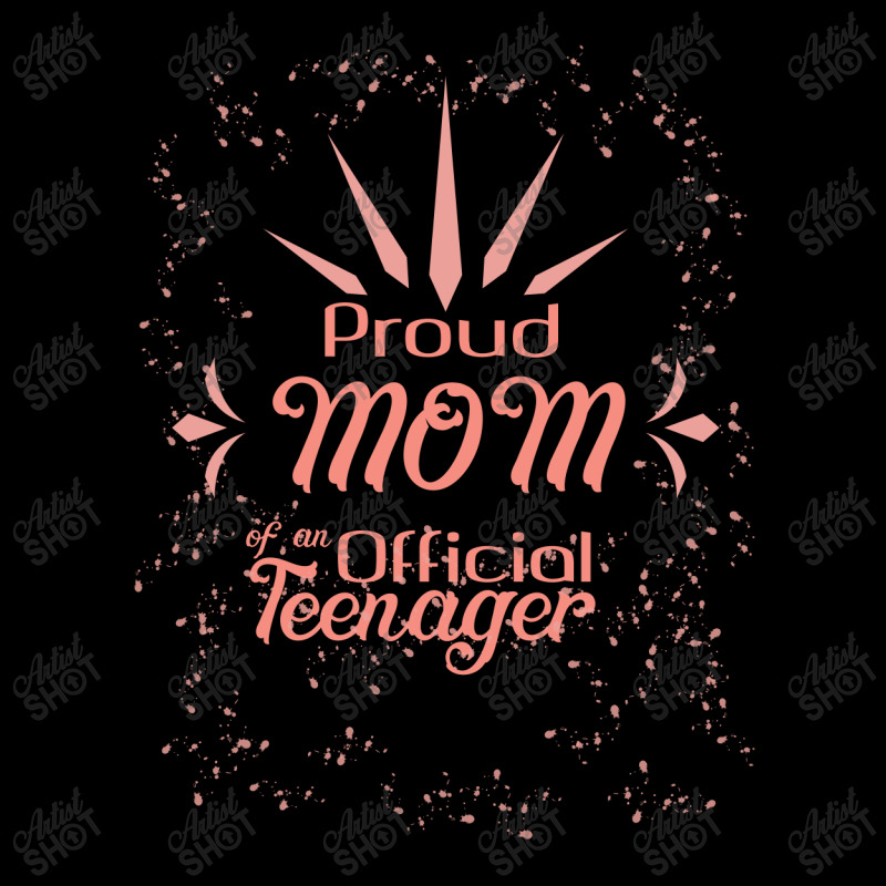 Proud Mom Of Official Teenager Cropped Sweater | Artistshot