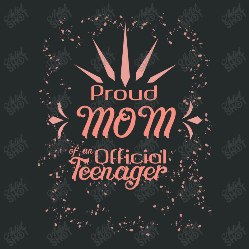 Proud Mom Of Official Teenager Women's Triblend Scoop T-shirt | Artistshot