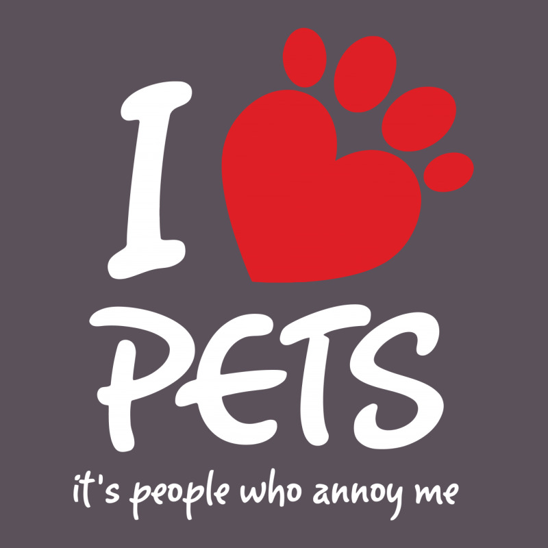 I Love Pets Its People Who Annoy Me Vintage Hoodie And Short Set | Artistshot