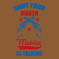 Shut Your Mouth 'merica Is Talking Vintage Hoodie And Short Set | Artistshot