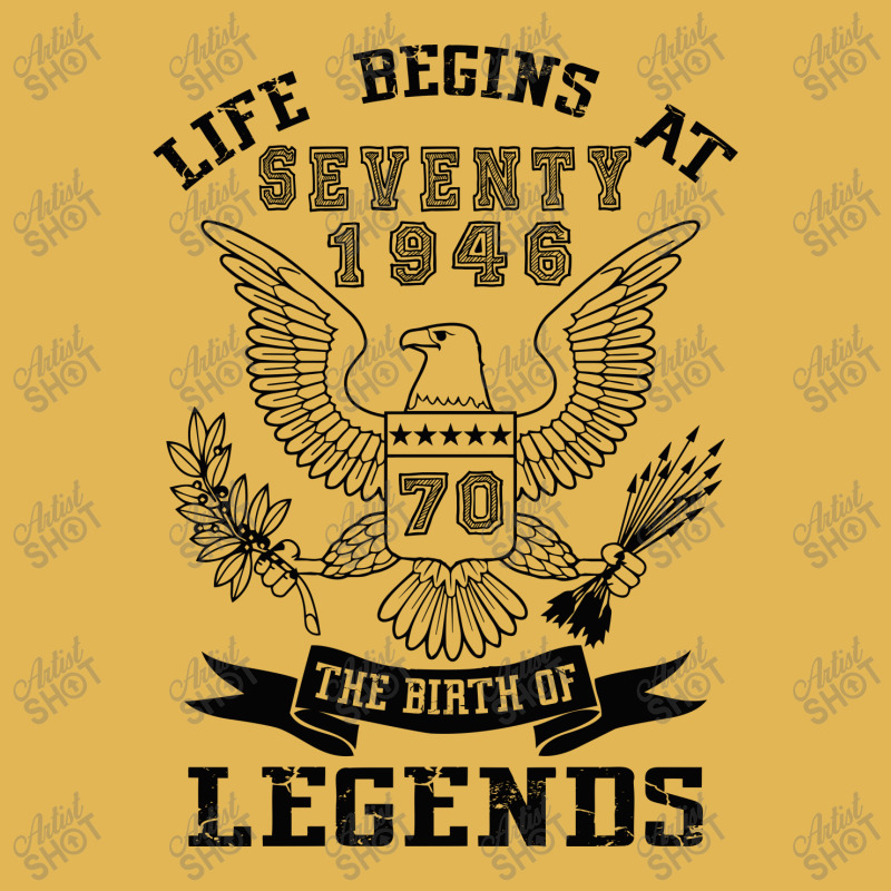 Life Begins At Seventy 1946 The Birth Of Legends Vintage Hoodie And Short Set | Artistshot