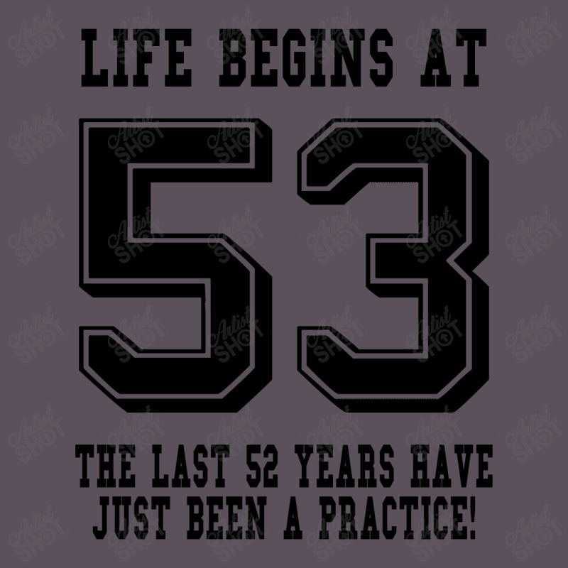 53rd Birthday Life Begins At 53 Vintage Hoodie And Short Set | Artistshot