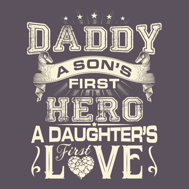 Daddy A Son's First Hero A Daughter's First Love , Father's Day Vintage Hoodie And Short Set | Artistshot