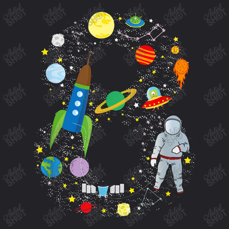 Outer Space Eighth Birthday Astronaut Number Eight Youth Tee by muloisongunu | Artistshot