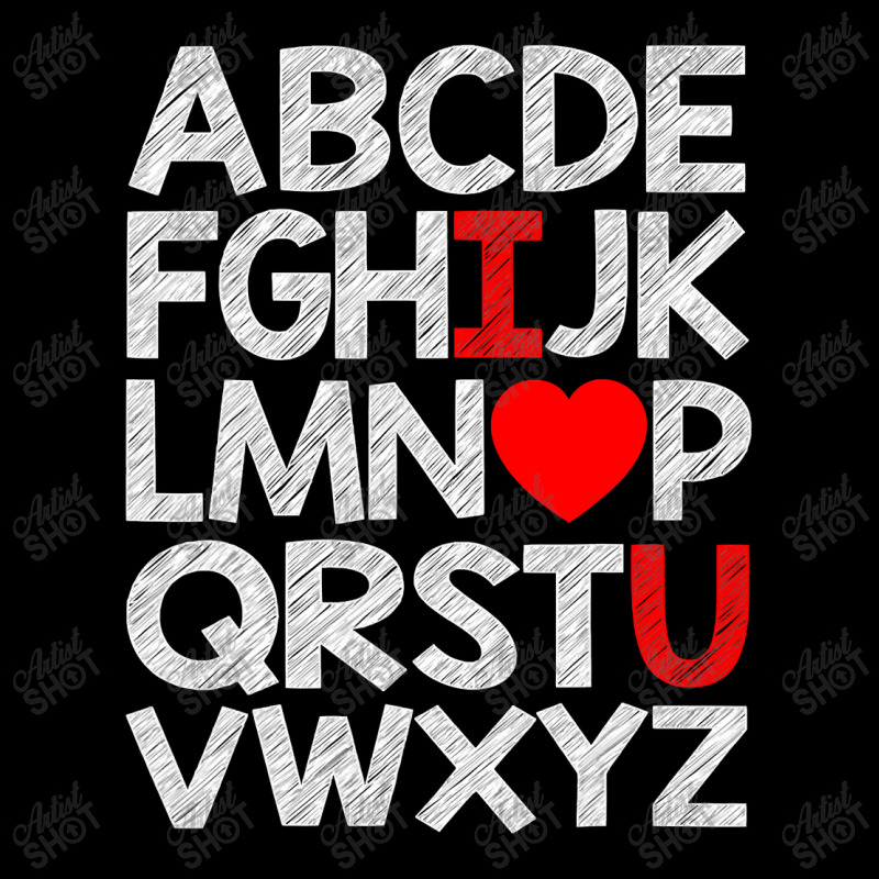 Alphabet Abc I Love You T Shirt Valentines Day Heart Gifts T Shirt Pocket T-shirt | Artistshot