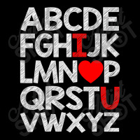 Alphabet Abc I Love You T Shirt Valentines Day Heart Gifts T Shirt Zipper Hoodie | Artistshot