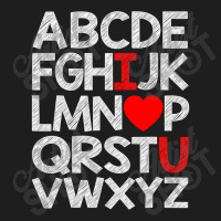 Alphabet Abc I Love You T Shirt Valentines Day Heart Gifts T Shirt Classic T-shirt | Artistshot