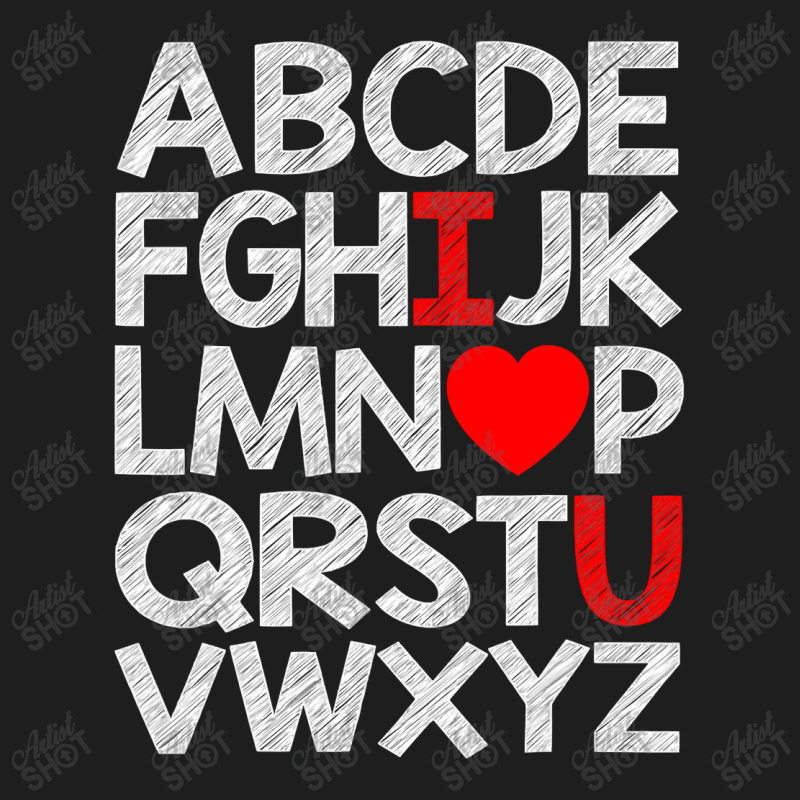 Alphabet Abc I Love You T Shirt Valentines Day Heart Gifts T Shirt Classic T-shirt | Artistshot