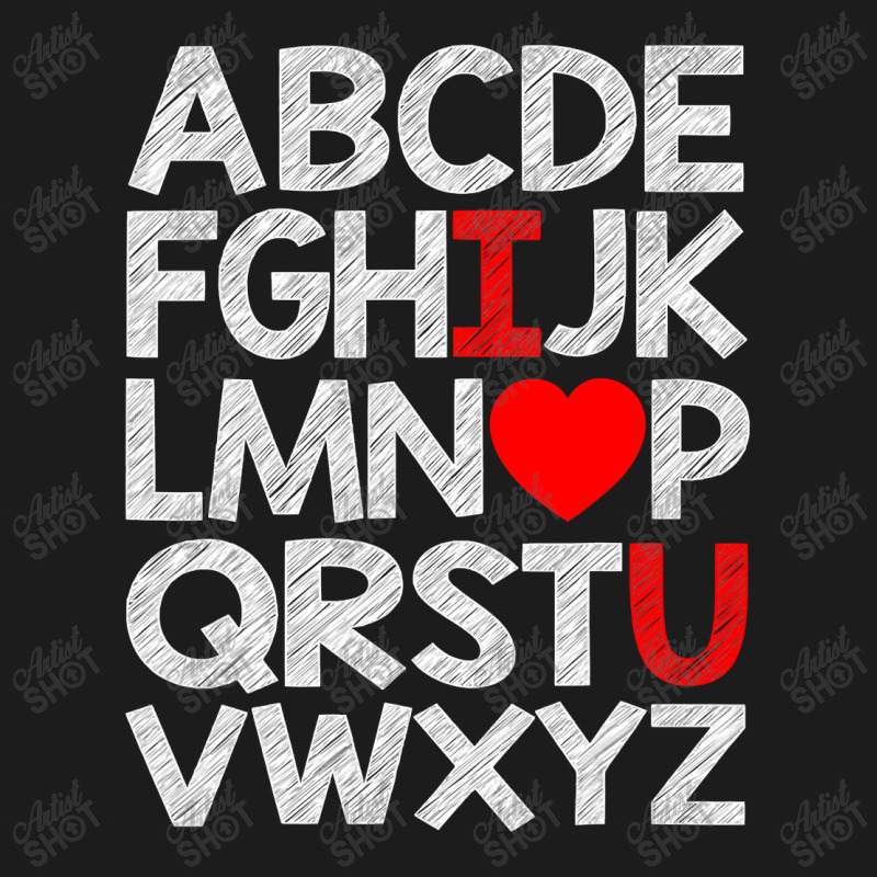 Alphabet Abc I Love You T Shirt Valentines Day Heart Gifts T Shirt Hoodie & Jogger Set | Artistshot