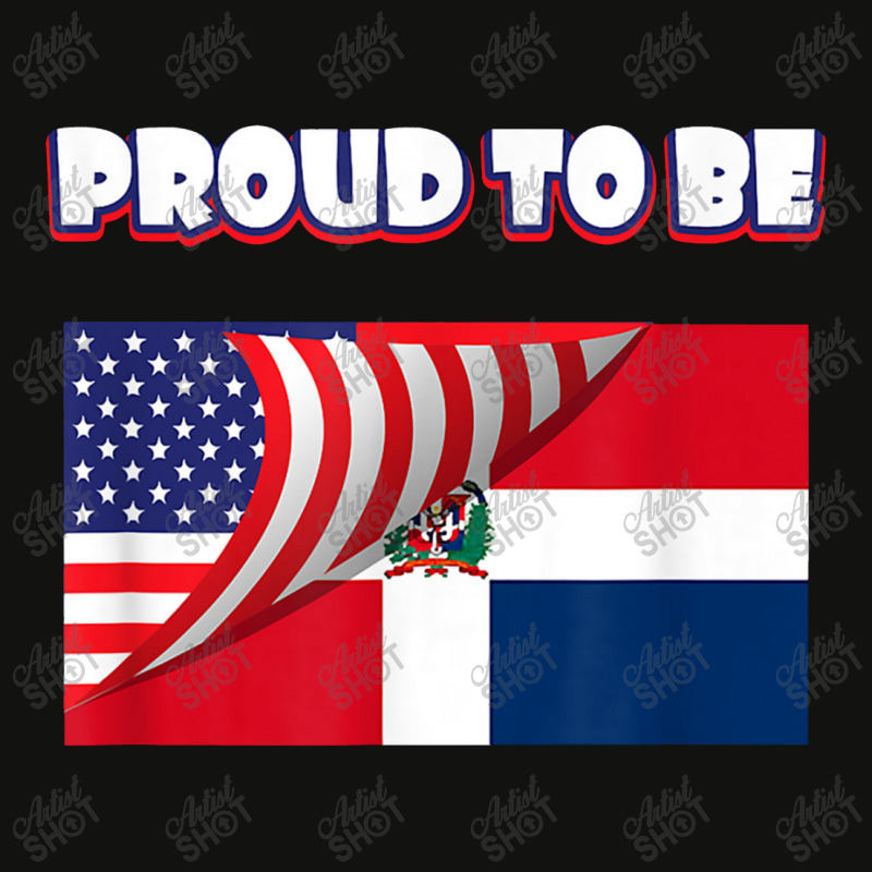 Proud To Be Dominican And American Flag July 4th Scorecard Crop Tee by muloisongunu | Artistshot