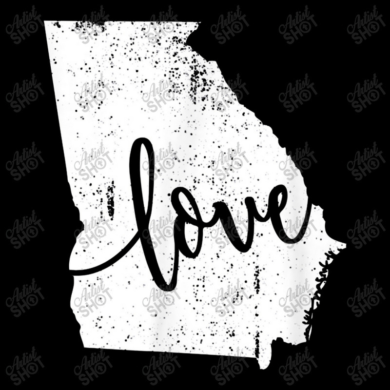 Georgia Home Love Vintage State Map Outline V-Neck Tee by atunnasalam | Artistshot