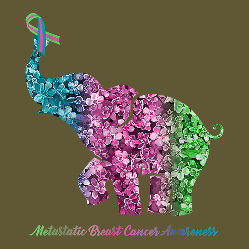 Elephant With Flower Metastatic Breast Cancer Awareness T Shirt Vintage Short by BeanblossomSheldon | Artistshot