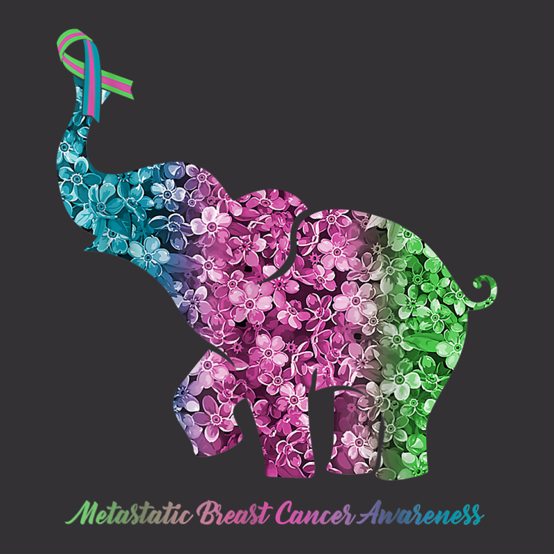 Elephant With Flower Metastatic Breast Cancer Awareness T Shirt Vintage Hoodie by BeanblossomSheldon | Artistshot