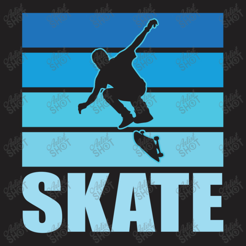 Blue Skate Skateboarder Skateboarding 23418429 T-shirt | Artistshot