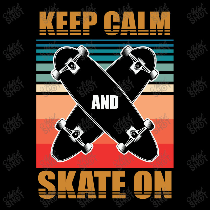 Cool Skateboarding Keep Calm 23418410 Men's 3/4 Sleeve Pajama Set | Artistshot