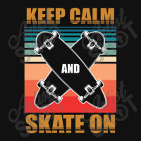 Cool Skateboarding Keep Calm 23418410 Pin-back Button | Artistshot