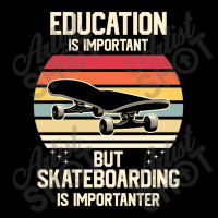 Funny Skateboarding Is Importanter 23418416 V-neck Tee | Artistshot