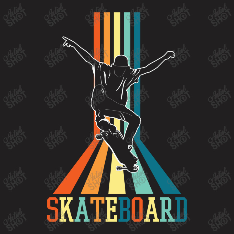 Retro Skateboard Skateboarding 23418449 T-shirt | Artistshot