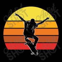 Sunset Retro Skateboarder Skateboarding 23418486 Pocket T-shirt | Artistshot