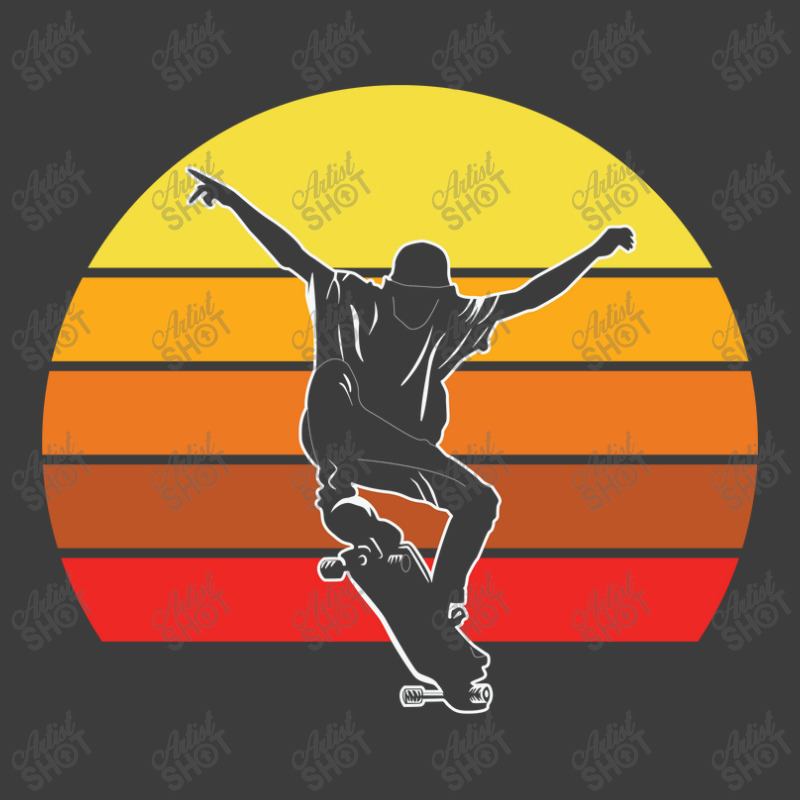 Sunset Retro Skateboarder Skateboarding 23418486 Men's Polo Shirt | Artistshot